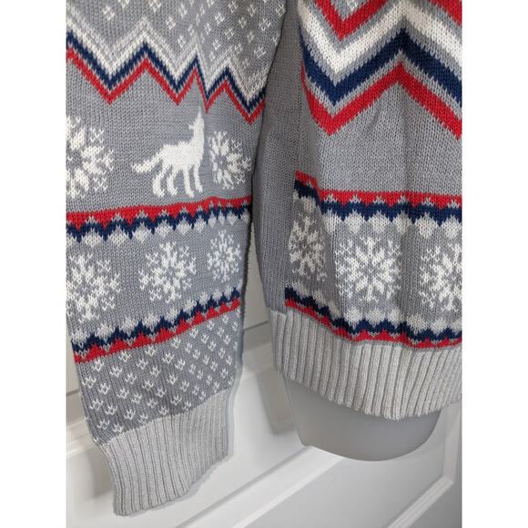 Game of Thrones Knit Sweater Winter Wolf Holiday Unisex Medium GOT Jon Snow HBO - Picture 7 of 9